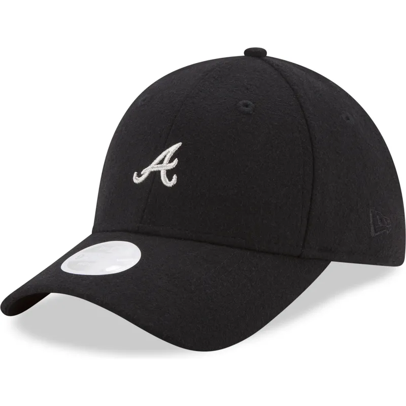 shapka-izvita-cherna-reguliruem-9forty-melton-na-atlanta-braves-mlb-ot-new-era