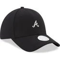 shapka-izvita-cherna-reguliruem-9forty-melton-na-atlanta-braves-mlb-ot-new-era