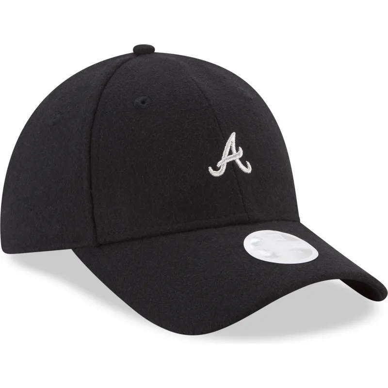shapka-izvita-cherna-reguliruem-9forty-melton-na-atlanta-braves-mlb-ot-new-era