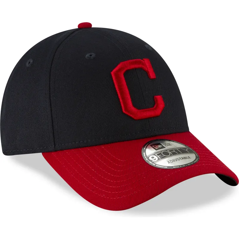 shapka-izvita-tmnosin-reguliruem-9forty-the-league-na-cleveland-indians-mlb-ot-new-era
