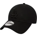 cherna-izvita-reguliruema-shapka-s-cherno-logo-9forty-league-essential-na-los-angeles-dodgers-mlb-ot-new-era