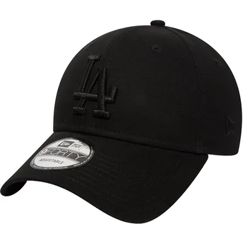 Шапка извита черна регулируем 9FORTY League Essential на Los Angeles Dodgers MLB от New Era