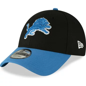 New Era Curved Brim 9FORTY The League Detroit Lions NFL Black Adjustable Cap
