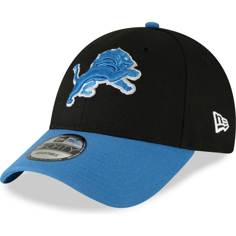 shapka-izvita-cherna-reguliruem-9forty-the-league-na-detroit-lions-nfl-ot-new-era