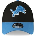shapka-izvita-cherna-reguliruem-9forty-the-league-na-detroit-lions-nfl-ot-new-era