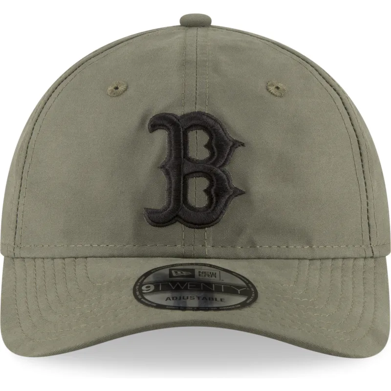 shapka-izvita-zelena-reguliruem-9twenty-nylon-packable-na-boston-red-sox-mlb-ot-new-era