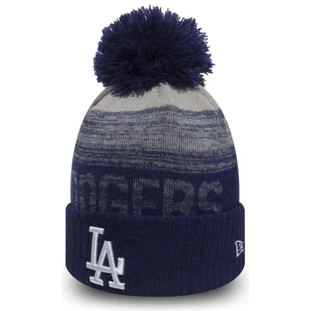 Los Angeles Dodgers MLB New Era blå hue med kvast Cuff Knit Sport