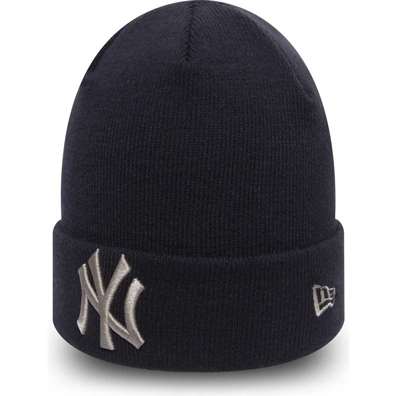 new-era-new-york-yankees-mlb-league-essential-cuff-knit-mutze-in-marineblau