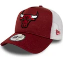 shapka-izvita-chervena-reguliruem-trucker-shadow-tech-a-frame-na-chicago-bulls-nba-ot-new-era