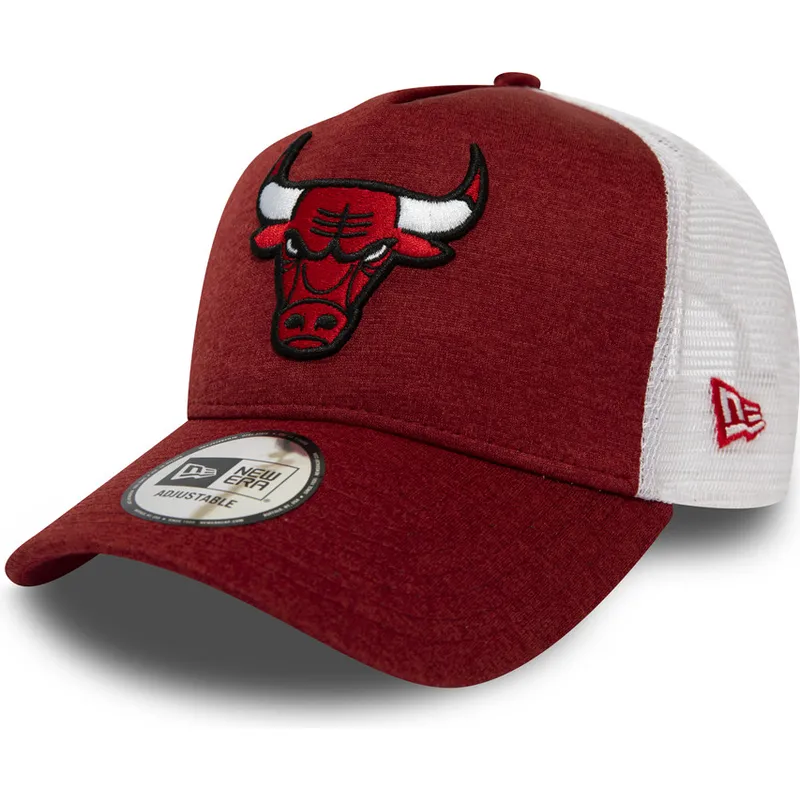 shapka-izvita-chervena-reguliruem-trucker-shadow-tech-a-frame-na-chicago-bulls-nba-ot-new-era