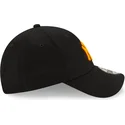verstellbare-schwarze-kappe-mit-gebogenem-schirm-und-orangem-logo-9forty-league-essential-neon-der-new-york-yankees-mlb-von-new-