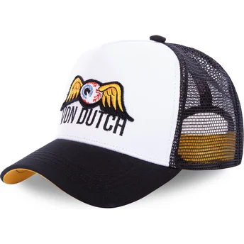 Шапка извита тракер бяла снапбек EYEPAT1 от Von Dutch