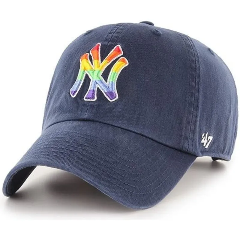shapka-izvita-tmnosin-reguliruem-na-new-york-yankees-mlb-ot-47-brand