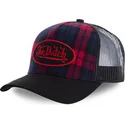 shapka-izvita-traker-cherna-snapbek-estampado-cuadros-carb2-ot-von-dutch
