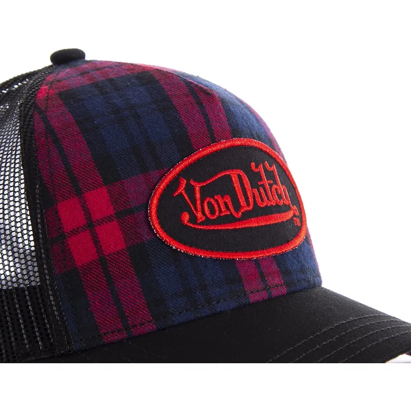 shapka-izvita-traker-cherna-snapbek-estampado-cuadros-carb2-ot-von-dutch shapka-izvita-traker-cherna-snapbek-estampado-cuadros-carb2-ot-von-dutch
