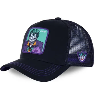 Schwarze und violette Trucker-Kappe Joker JKR2 DC Comics von Capslab