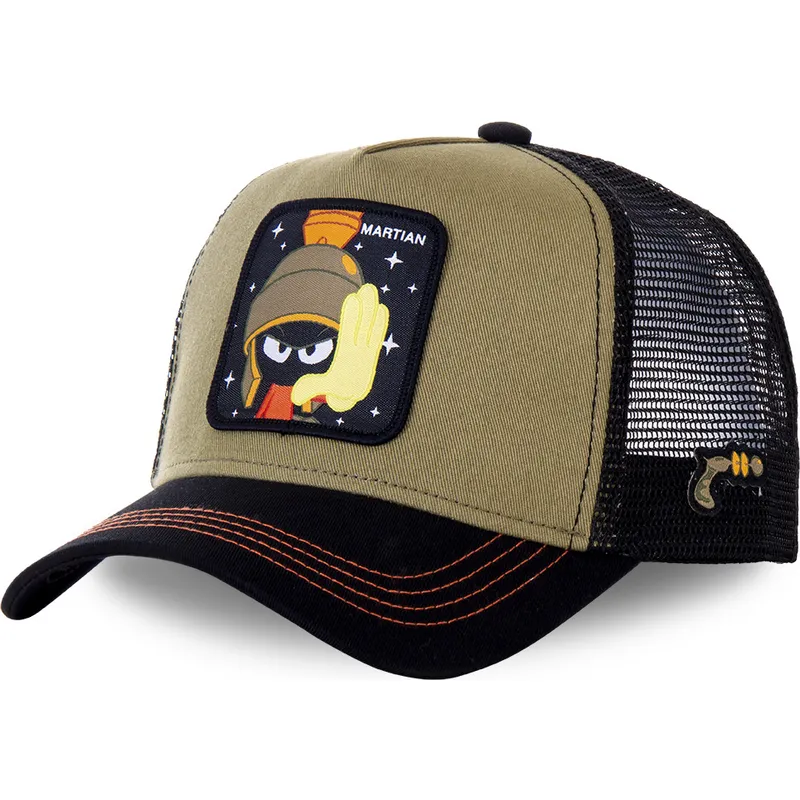 gorra-trucker-brun-og-sort-marvin-el-marciano-mar2-looney-tunes-fra-capslab