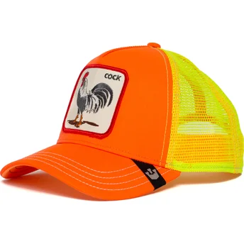 casquette-trucker-orange-et-jaune-coq-electric-tamale-goorin-bros