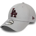 shapka-izvita-siv-reguliruem-9forty-essential-na-los-angeles-dodgers-mlb-ot-new-era