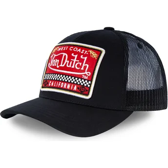 Шапка извита тракер черна снапбек BLKA от Von Dutch