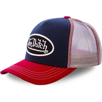 Шапка извита тъмносин snapback на Gorra trucker azul marino, blanca y roja COL MAR от Von Dutch