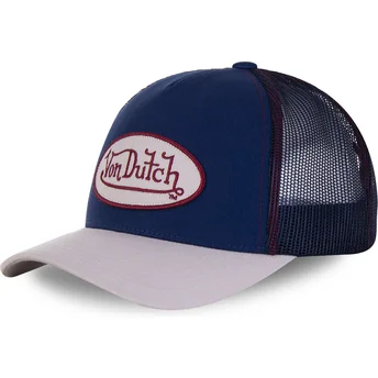Шапка извита тракер синя снапбек CRE от Von Dutch
