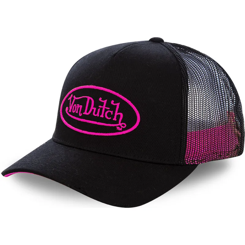 shapka-izvita-traker-cherna-snapbek-rosa-neo-pin-ot-von-dutch