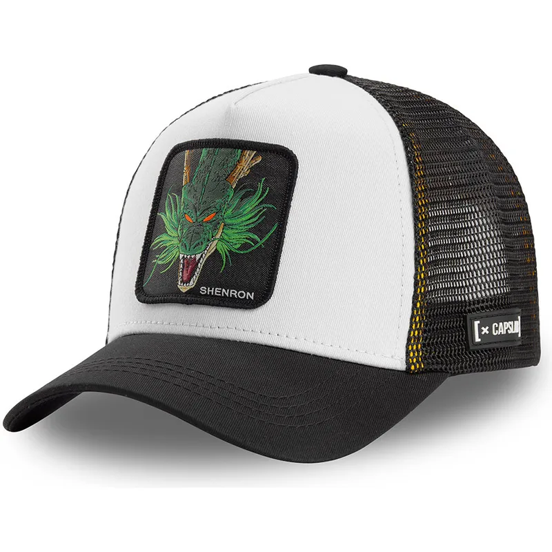 schwarz-weisse-trucker-kappe-shenron-shen2-dragon-ball-von-capslab