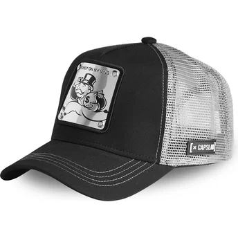 casquette-trucker-noire-et-argent-rich-uncle-pennybags-maille-monopoly-capslab