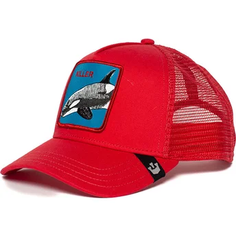 shapka-izvita-traker-chervena-snapbek-killer-whale-the-farm-ot-goorin-bros