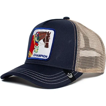 casquette-trucker-bleue-marine-cheval-champion-goorin-bros