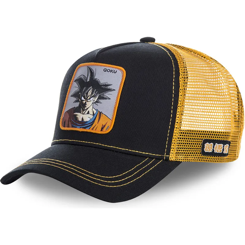 schwarze-und-orangefarbene-trucker-kappe-fur-jungen-son-goku-kidgokb-dragon-ball-von-capslab