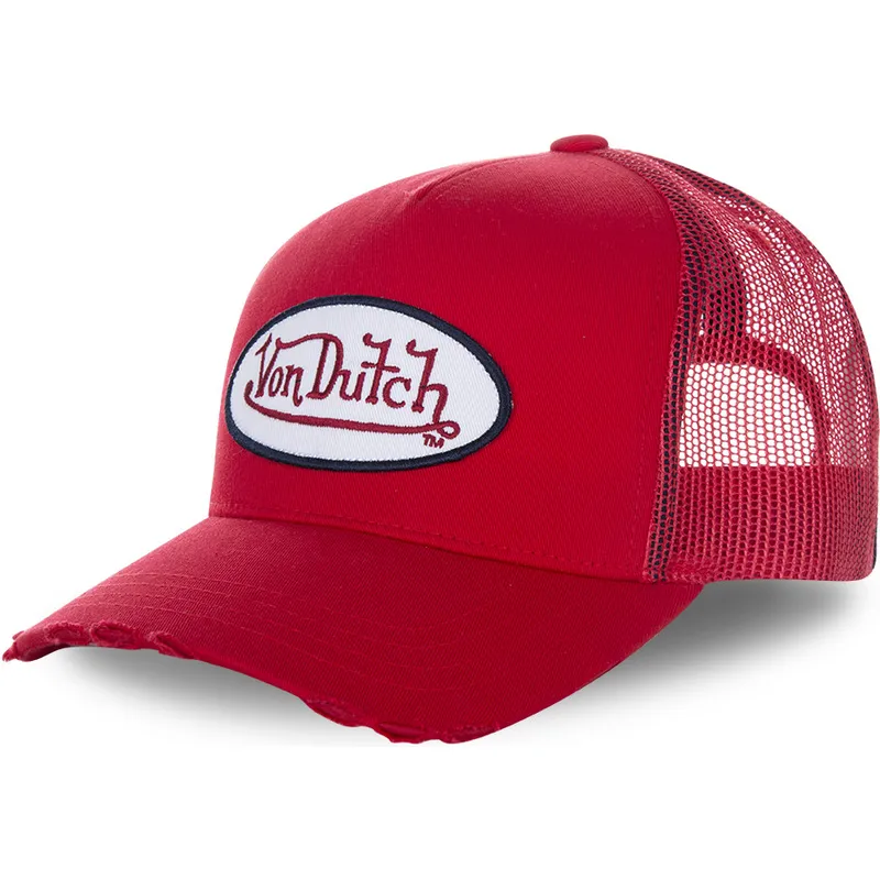 shapka-izvita-traker-chervena-snapbek-za-deca-kidfresh1-ot-von-dutch