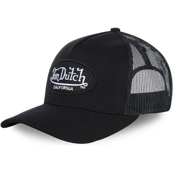 Шапка извита тракер черна снапбек за деца KID_LOFB от Von Dutch