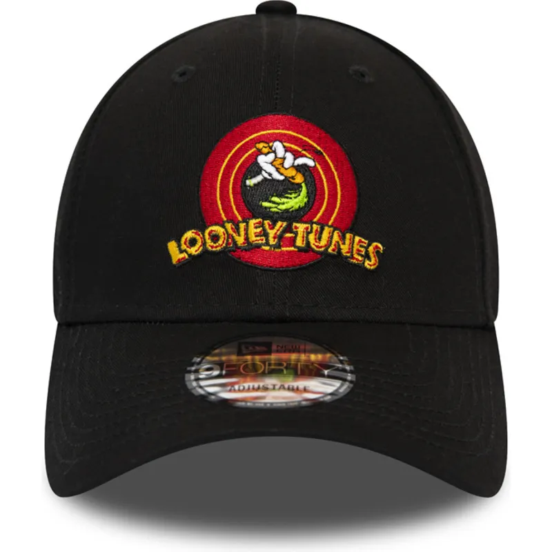 9forty-verstellbare-schwarze-curved-cap-bugs-bunny-looney-tunes-chase-von-new-era