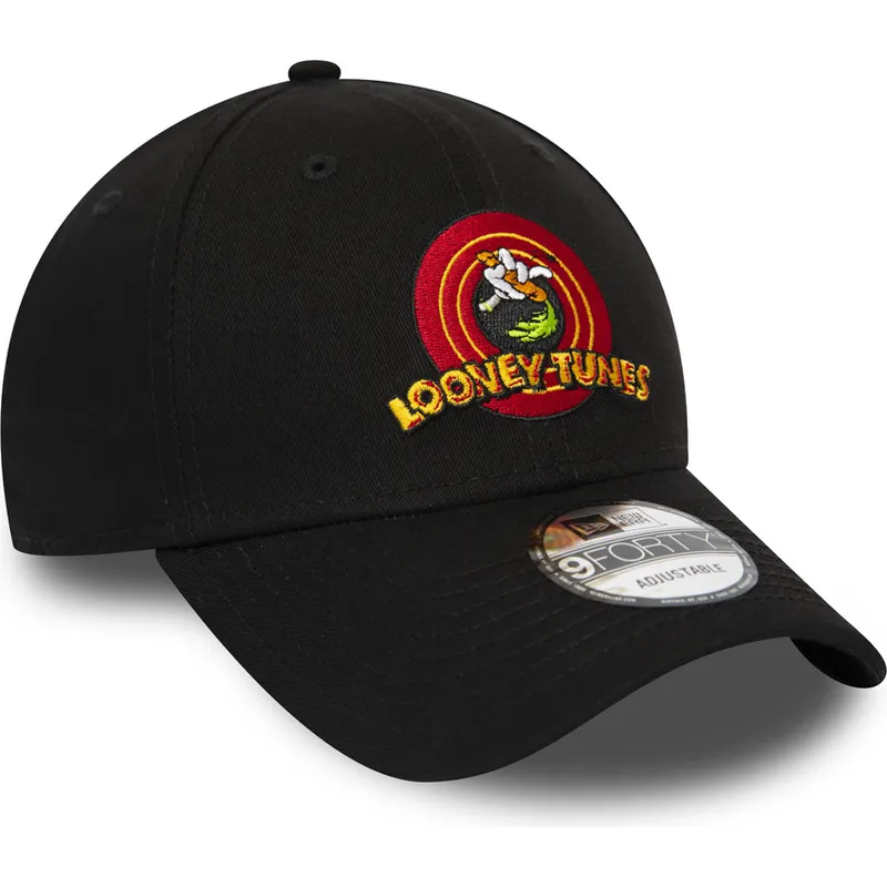 9forty-verstellbare-schwarze-curved-cap-bugs-bunny-looney-tunes-chase-von-new-era