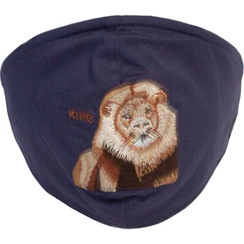 masque-reutilisable-bleu-marine-lion-mane-cat-goorin-bros