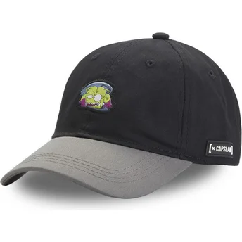 Sort og grå buet snapback-kasket Rey Nikochan NIK1 Dr. Slump fra Capslab