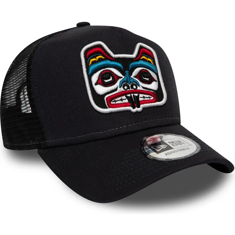 shapka-izvita-traker-tmnosin-snapbek-bear-tattoo-pack-a-frame-ot-new-era