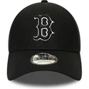 shapka-izvita-cherna-reguliruem-9forty-diamond-era-essential-na-boston-red-sox-mlb-ot-new-era