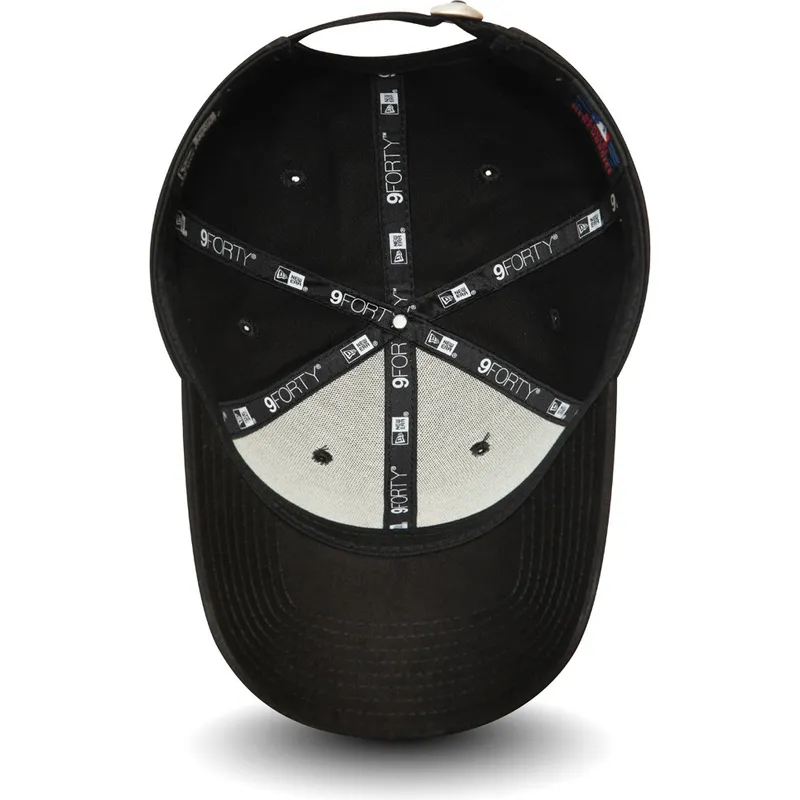 new-era-izvita-kozirka-cherveno-logo-9forty-league-essential-new-york-yankees-mlb-cherna-reguliruema-shapka
