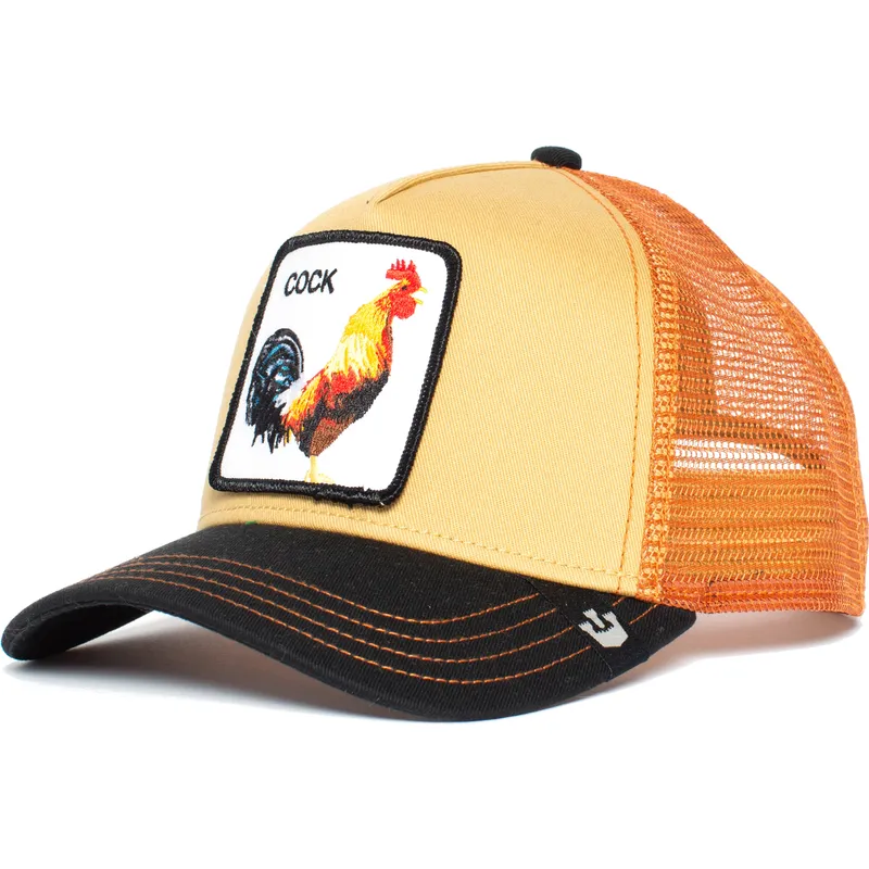 shapka-izvita-traker-oranzhev-snapbek-a-doodle-doo-the-farm-ot-goorin-bros