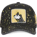 verstellbare-schwarze-curved-cap-daffy-duck-tag-daf-looney-tunes-von-capslab