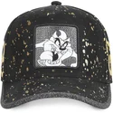 gorra-curva-negra-ajustable-diablo-de-tasmania-tag-taz-looney-tunes-de-capslab