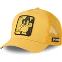 gelbe-trucker-kappe-daffy-duck-loo-duf1-looney-tunes-von-capslab