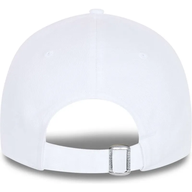 weisse-verstellbare-kappe-mit-gebogenem-schirm-und-rotem-logo-9forty-league-essential-der-new-york-yankees-mlb-von-new-era