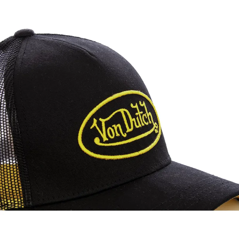 sort-truckerkasket-med-gult-neo-yel-logo-fra-von-dutch
