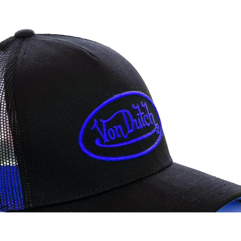 shapka-izvita-traker-cherna-snapbek-neo-blu-ot-von-dutch