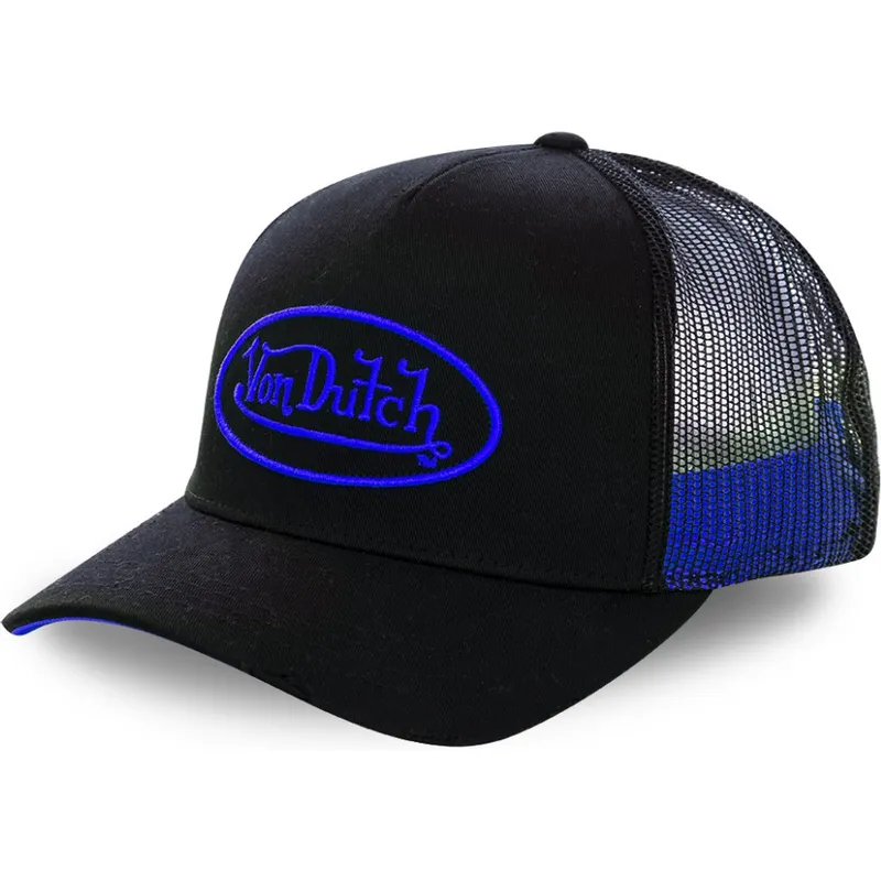shapka-izvita-traker-cherna-snapbek-neo-blu-ot-von-dutch