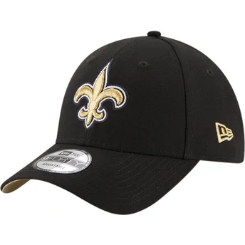shapka-izvita-cherna-reguliruem-9forty-the-league-na-new-orleans-saints-nfl-ot-new-era